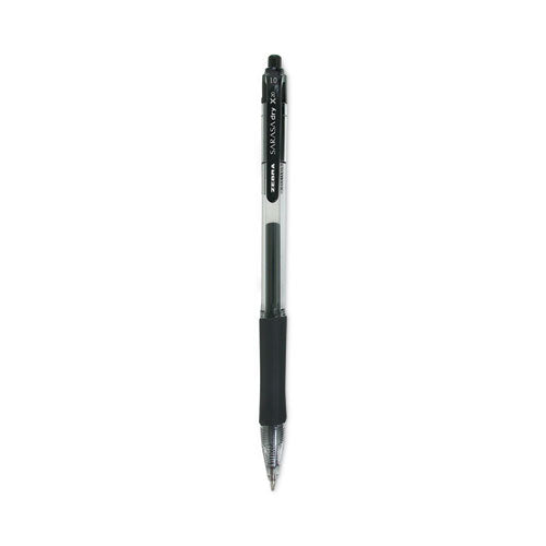 Sarasa Dry Gel X20 Gel Pen, Retractable, Bold 1 Mm, Black Ink, Smoke Barrel, 12/pack